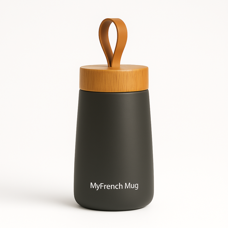 Mug en bambou (bleu)